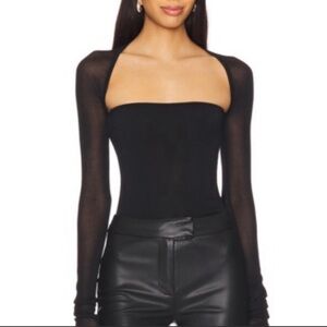 NBD Chic Black Long Sleeve Women's Blouse